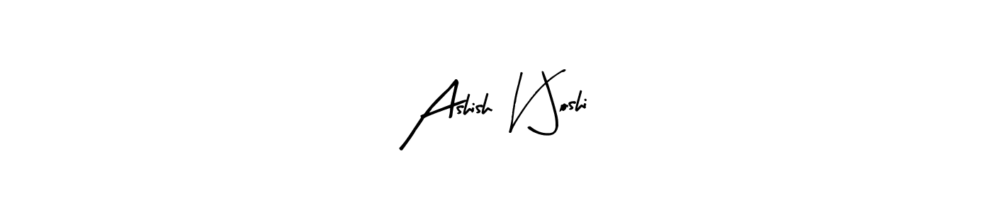 Arty Signature is a professional signature style that is perfect for those who want to add a touch of class to their signature. It is also a great choice for those who want to make their signature more unique. Get Ashish V Joshi name to fancy signature for free. Ashish V Joshi signature style 8 images and pictures png