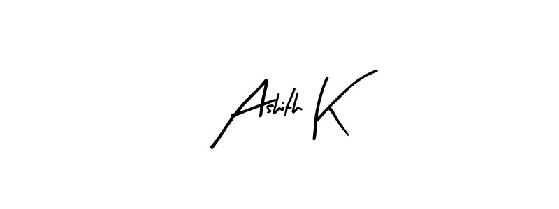 Best and Professional Signature Style for Ashith K. Arty Signature Best Signature Style Collection. Ashith K signature style 8 images and pictures png