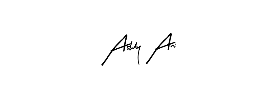 Arty Signature is a professional signature style that is perfect for those who want to add a touch of class to their signature. It is also a great choice for those who want to make their signature more unique. Get Ashly Ani name to fancy signature for free. Ashly Ani signature style 8 images and pictures png