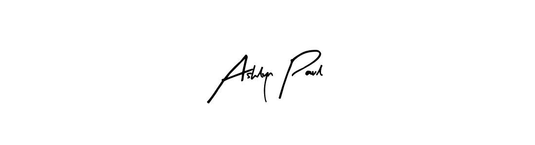 Arty Signature is a professional signature style that is perfect for those who want to add a touch of class to their signature. It is also a great choice for those who want to make their signature more unique. Get Ashlyn Paul name to fancy signature for free. Ashlyn Paul signature style 8 images and pictures png