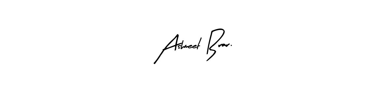 Arty Signature is a professional signature style that is perfect for those who want to add a touch of class to their signature. It is also a great choice for those who want to make their signature more unique. Get Ashmeet Brar. name to fancy signature for free. Ashmeet Brar. signature style 8 images and pictures png