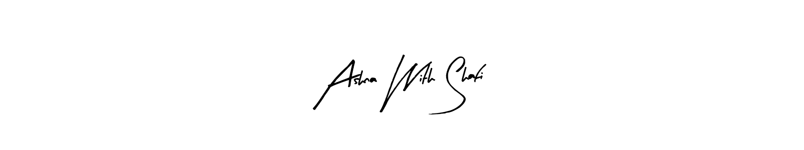 Use a signature maker to create a handwritten signature online. With this signature software, you can design (Arty Signature) your own signature for name Ashna With Shafi. Ashna With Shafi signature style 8 images and pictures png