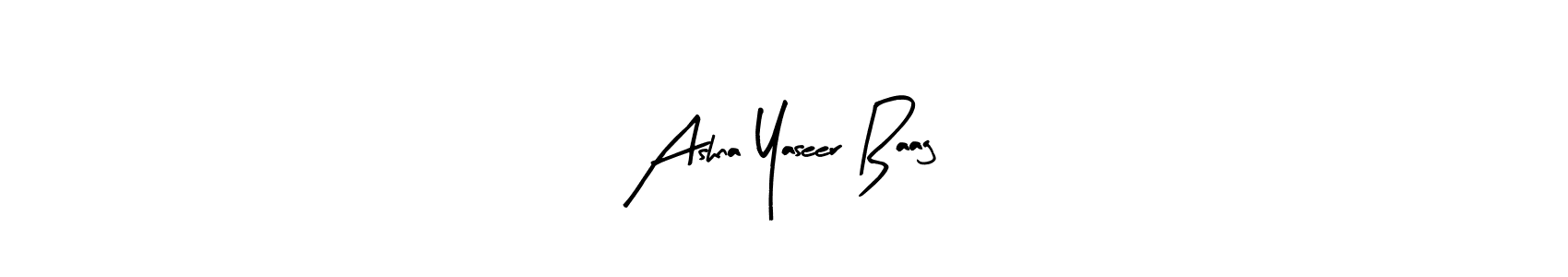 Arty Signature is a professional signature style that is perfect for those who want to add a touch of class to their signature. It is also a great choice for those who want to make their signature more unique. Get Ashna Yaseer Baag name to fancy signature for free. Ashna Yaseer Baag signature style 8 images and pictures png