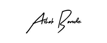 Designed for modern professionals: Ashok Borude name signature crafted with Arty Signature script. Ready for digital PDF workflows. Ashok Borude signature style 8 images and pictures png