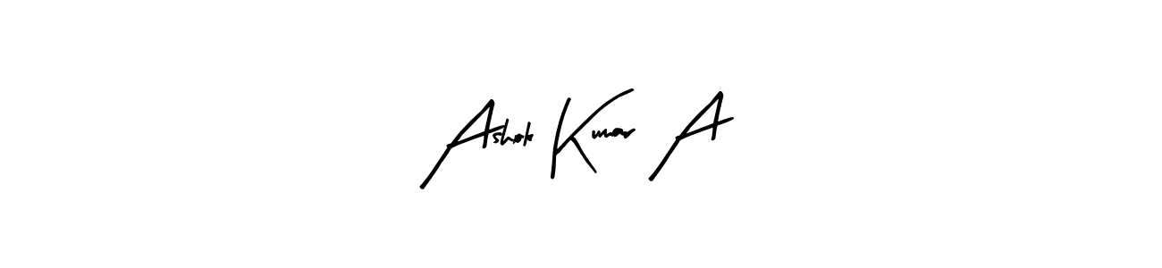 Also You can easily find your signature by using the search form. We will create Ashok Kumar A name handwritten signature images for you free of cost using Arty Signature sign style. Ashok Kumar A signature style 8 images and pictures png