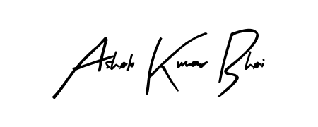 Create an unforgettable impression when signing with Ashok Kumar Bhoi name styled in Arty Signature typography. 100% free online generator. Ashok Kumar Bhoi signature style 8 images and pictures png