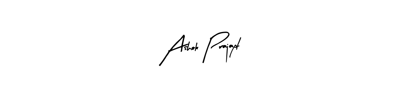 Use a signature maker to create a handwritten signature online. With this signature software, you can design (Arty Signature) your own signature for name Ashok Prajapt. Ashok Prajapt signature style 8 images and pictures png