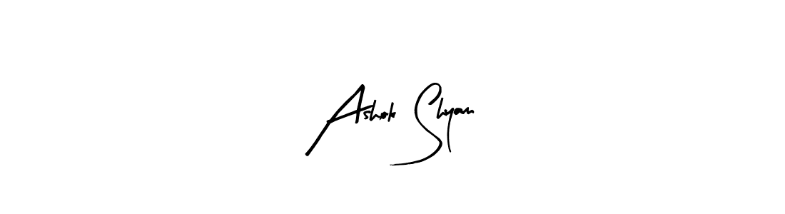 Also You can easily find your signature by using the search form. We will create Ashok Shyam name handwritten signature images for you free of cost using Arty Signature sign style. Ashok Shyam signature style 8 images and pictures png