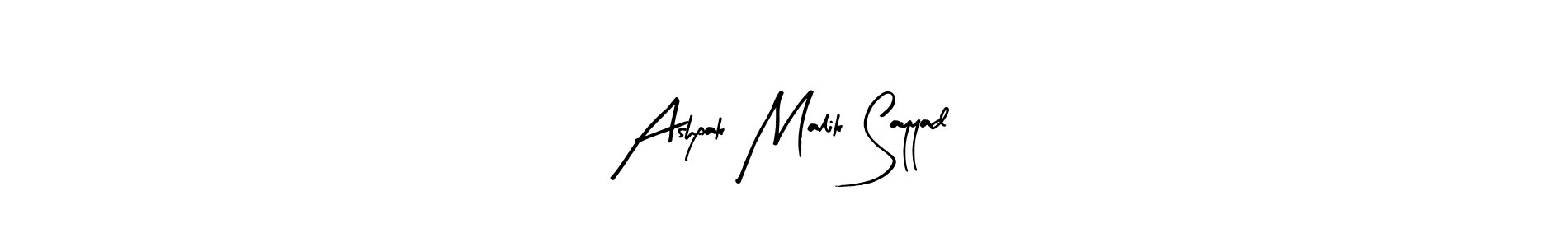 Here are the top 10 professional signature styles for the name Ashpak Malik Sayyad. These are the best autograph styles you can use for your name. Ashpak Malik Sayyad signature style 8 images and pictures png