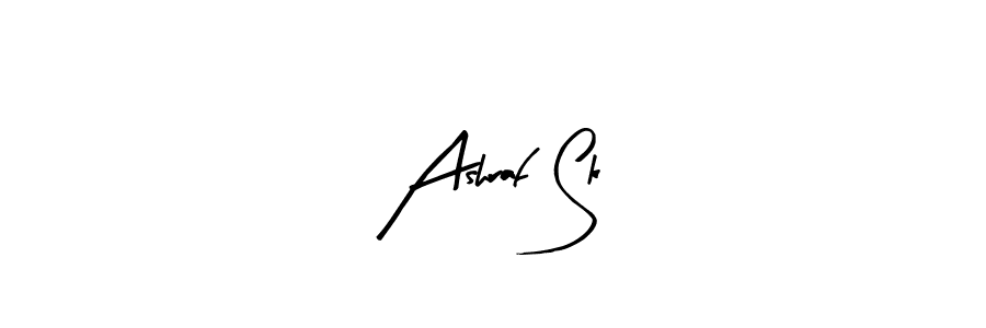 Ashraf Sk stylish signature style. Best Handwritten Sign (Arty Signature) for my name. Handwritten Signature Collection Ideas for my name Ashraf Sk. Ashraf Sk signature style 8 images and pictures png