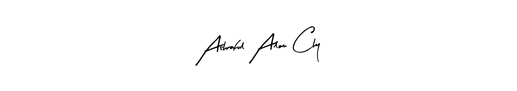 Use a signature maker to create a handwritten signature online. With this signature software, you can design (Arty Signature) your own signature for name Ashraful Alom Chy. Ashraful Alom Chy signature style 8 images and pictures png