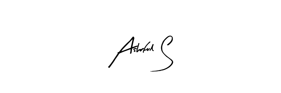 Use a signature maker to create a handwritten signature online. With this signature software, you can design (Arty Signature) your own signature for name Ashrful S. Ashrful S signature style 8 images and pictures png