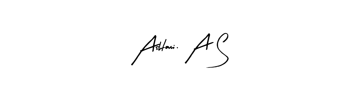 How to make Ashtami. A S name signature. Use Arty Signature style for creating short signs online. This is the latest handwritten sign. Ashtami. A S signature style 8 images and pictures png