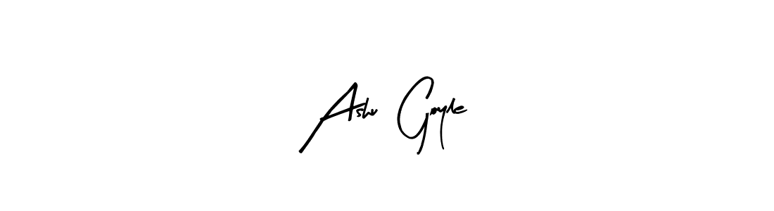 Here are the top 10 professional signature styles for the name Ashu  Goyle. These are the best autograph styles you can use for your name. Ashu  Goyle signature style 8 images and pictures png