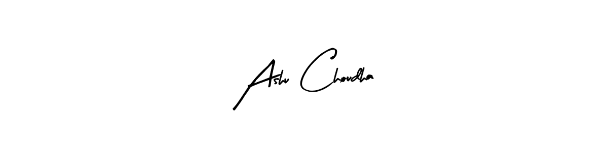 Ashu Choudha stylish signature style. Best Handwritten Sign (Arty Signature) for my name. Handwritten Signature Collection Ideas for my name Ashu Choudha. Ashu Choudha signature style 8 images and pictures png