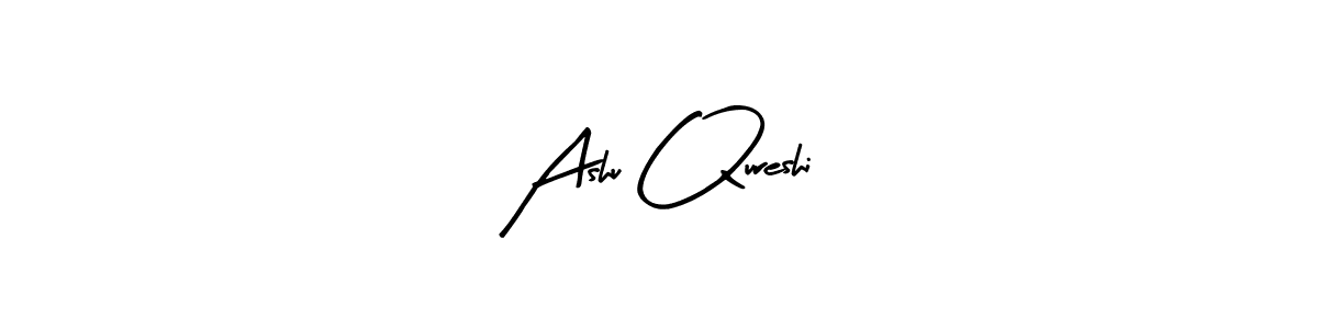 Arty Signature is a professional signature style that is perfect for those who want to add a touch of class to their signature. It is also a great choice for those who want to make their signature more unique. Get Ashu Qureshi name to fancy signature for free. Ashu Qureshi signature style 8 images and pictures png