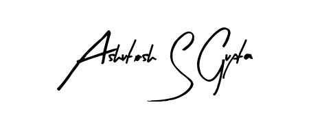 Make a beautiful signature design for name Ashutosh S Gupta. With this signature (Arty Signature) style, you can create a handwritten signature for free. Ashutosh S Gupta signature style 8 images and pictures png