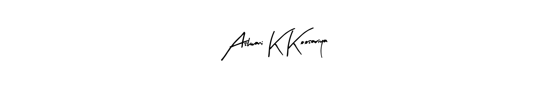 Also we have Ashwani K Koosariya name is the best signature style. Create professional handwritten signature collection using Arty Signature autograph style. Ashwani K Koosariya signature style 8 images and pictures png