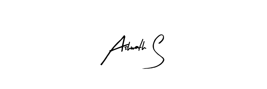 This is the best signature style for the Ashwath S name. Also you like these signature font (Arty Signature). Mix name signature. Ashwath S signature style 8 images and pictures png