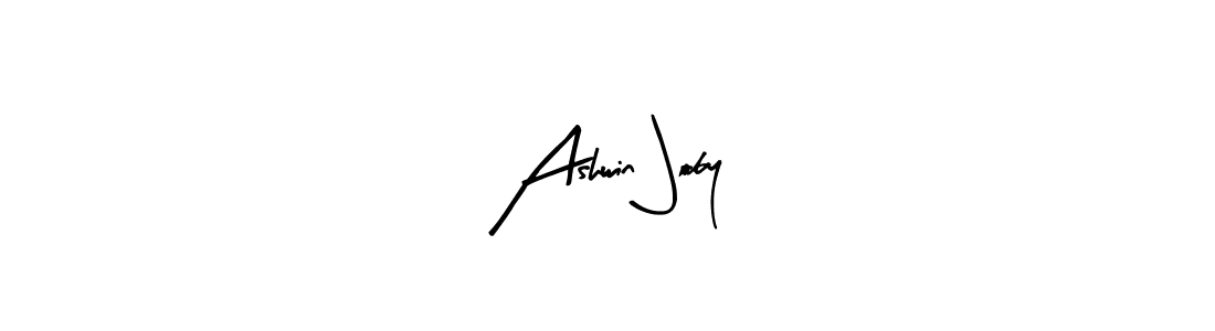 Design your own signature with our free online signature maker. With this signature software, you can create a handwritten (Arty Signature) signature for name Ashwin Joby. Ashwin Joby signature style 8 images and pictures png