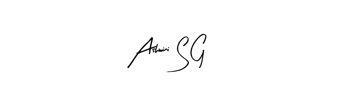 if you are searching for the best signature style for your name Ashwini S G. so please give up your signature search. here we have designed multiple signature styles  using Arty Signature. Ashwini S G signature style 8 images and pictures png