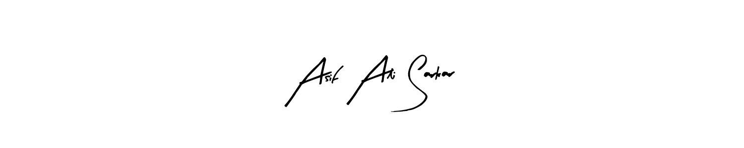 Make a beautiful signature design for name Asif Ali Sarkar. With this signature (Arty Signature) style, you can create a handwritten signature for free. Asif Ali Sarkar signature style 8 images and pictures png