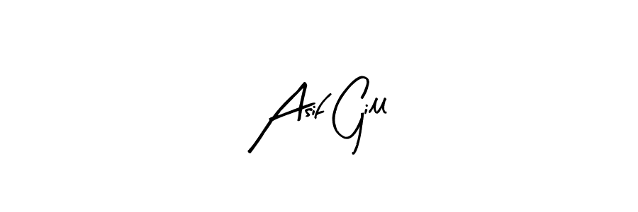 Make a beautiful signature design for name Asif Gill. Use this online signature maker to create a handwritten signature for free. Asif Gill signature style 8 images and pictures png