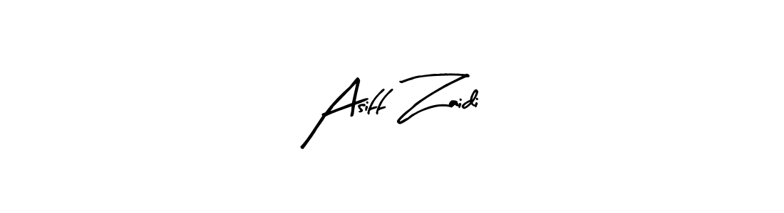 Design your own signature with our free online signature maker. With this signature software, you can create a handwritten (Arty Signature) signature for name Asiff Zaidi. Asiff Zaidi signature style 8 images and pictures png