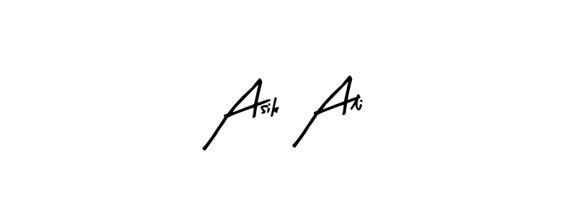 You can use this online signature creator to create a handwritten signature for the name Asik Ali. This is the best online autograph maker. Asik Ali signature style 8 images and pictures png
