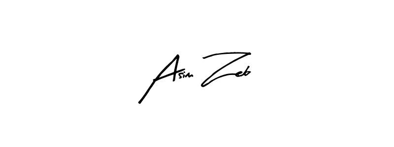 Asim Zeb stylish signature style. Best Handwritten Sign (Arty Signature) for my name. Handwritten Signature Collection Ideas for my name Asim Zeb. Asim Zeb signature style 8 images and pictures png