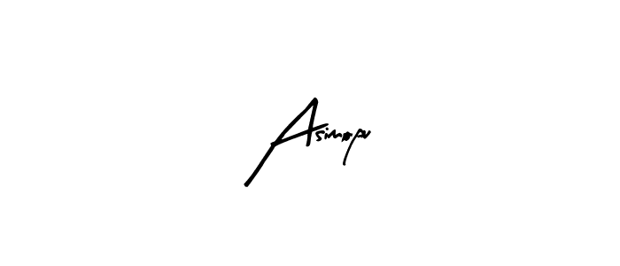 Create a beautiful signature design for name Asimopu. With this signature (Arty Signature) fonts, you can make a handwritten signature for free. Asimopu signature style 8 images and pictures png