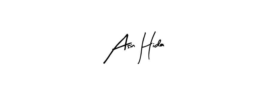 This is the best signature style for the Asin Hida name. Also you like these signature font (Arty Signature). Mix name signature. Asin Hida signature style 8 images and pictures png