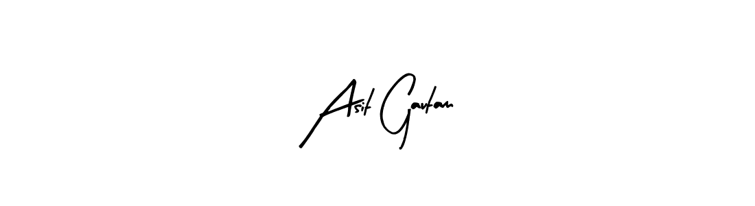 Also we have Asit Gautam name is the best signature style. Create professional handwritten signature collection using Arty Signature autograph style. Asit Gautam signature style 8 images and pictures png