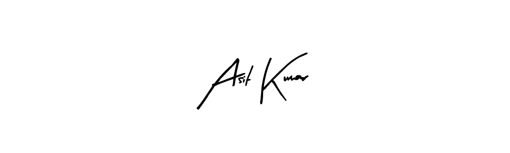 Create a beautiful signature design for name Asit Kumar. With this signature (Arty Signature) fonts, you can make a handwritten signature for free. Asit Kumar signature style 8 images and pictures png