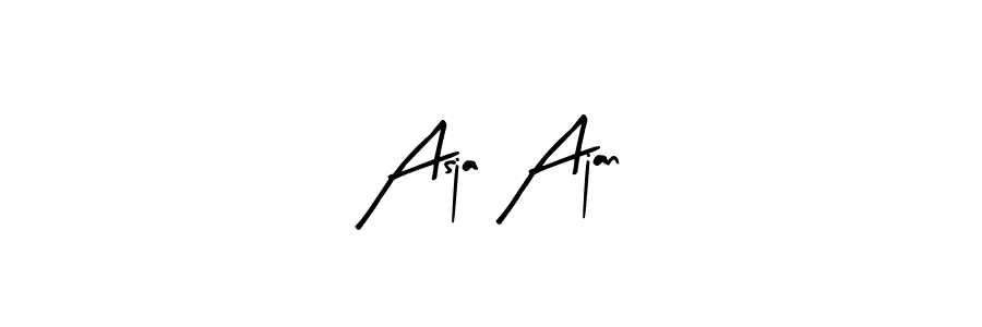 if you are searching for the best signature style for your name Asja Ajan. so please give up your signature search. here we have designed multiple signature styles  using Arty Signature. Asja Ajan signature style 8 images and pictures png