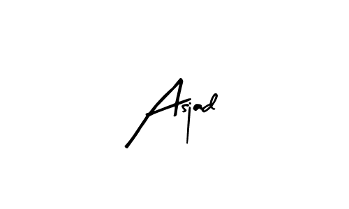 Use a signature maker to create a handwritten signature online. With this signature software, you can design (Arty Signature) your own signature for name Asjad. Asjad signature style 8 images and pictures png