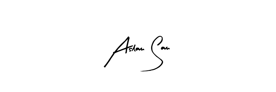 Here are the top 10 professional signature styles for the name Aslam Sam. These are the best autograph styles you can use for your name. Aslam Sam signature style 8 images and pictures png