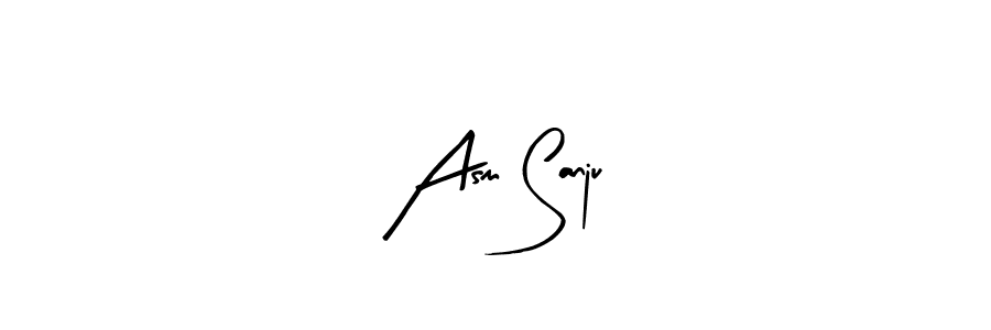 You can use this online signature creator to create a handwritten signature for the name Asm Sanju. This is the best online autograph maker. Asm Sanju signature style 8 images and pictures png