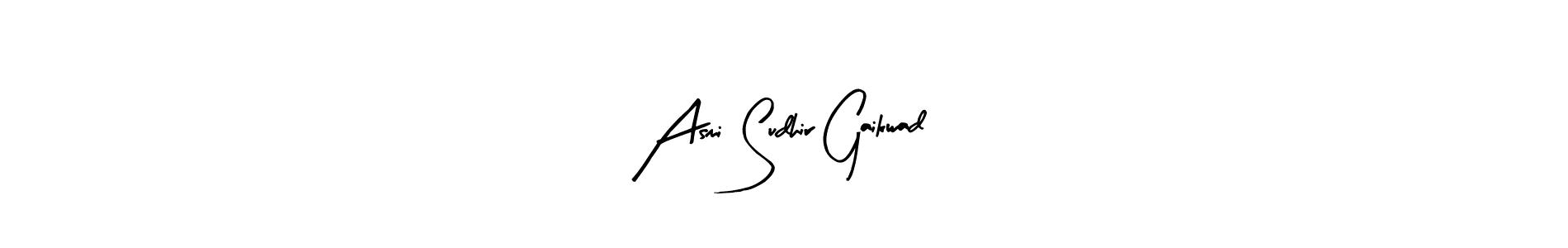 Similarly Arty Signature is the best handwritten signature design. Signature creator online .You can use it as an online autograph creator for name Asmi Sudhir Gaikwad. Asmi Sudhir Gaikwad signature style 8 images and pictures png