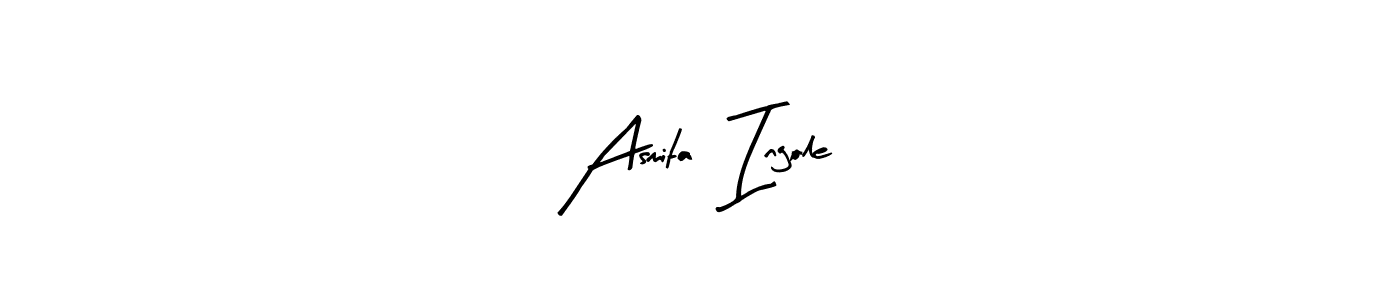 It looks lik you need a new signature style for name Asmita  Ingole. Design unique handwritten (Arty Signature) signature with our free signature maker in just a few clicks. Asmita  Ingole signature style 8 images and pictures png