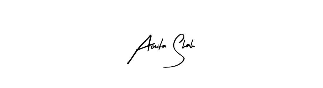 Design your own signature with our free online signature maker. With this signature software, you can create a handwritten (Arty Signature) signature for name Asmita Shah. Asmita Shah signature style 8 images and pictures png