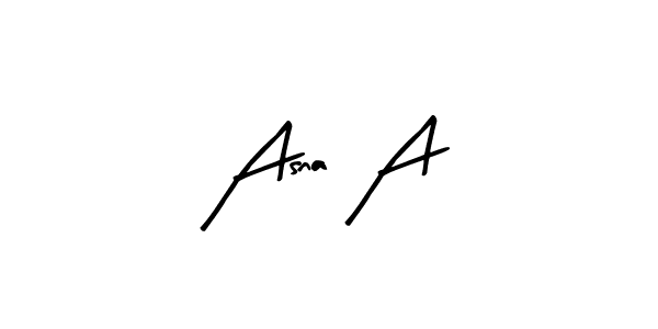 The best way (Arty Signature) to make a short signature is to pick only two or three words in your name. The name Asna A include a total of six letters. For converting this name. Asna A signature style 8 images and pictures png