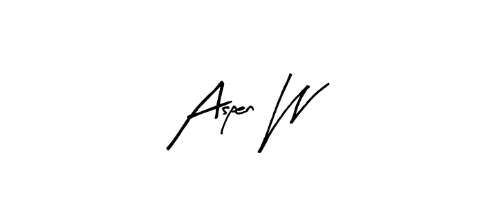 if you are searching for the best signature style for your name Aspen W. so please give up your signature search. here we have designed multiple signature styles  using Arty Signature. Aspen W signature style 8 images and pictures png