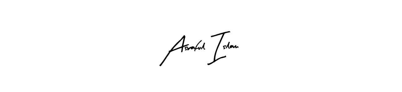 Create a beautiful signature design for name Asraful Islam. With this signature (Arty Signature) fonts, you can make a handwritten signature for free. Asraful Islam signature style 8 images and pictures png