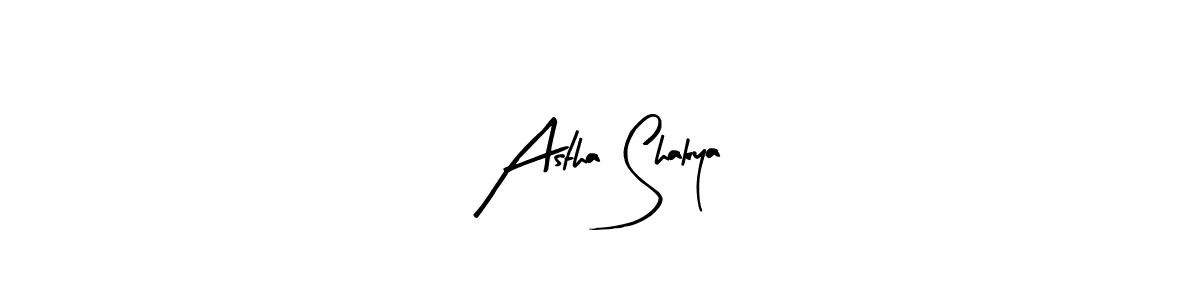 Arty Signature is a professional signature style that is perfect for those who want to add a touch of class to their signature. It is also a great choice for those who want to make their signature more unique. Get Astha Shakya name to fancy signature for free. Astha Shakya signature style 8 images and pictures png