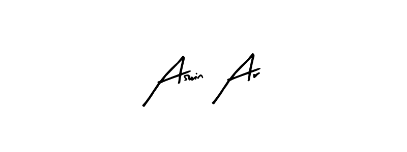 Also You can easily find your signature by using the search form. We will create Aswin Ar name handwritten signature images for you free of cost using Arty Signature sign style. Aswin Ar signature style 8 images and pictures png