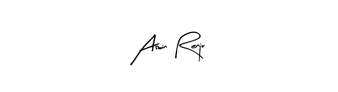 Create a beautiful signature design for name Aswin Renju. With this signature (Arty Signature) fonts, you can make a handwritten signature for free. Aswin Renju signature style 8 images and pictures png