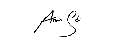 The Arty Signature lettering style adds unique flourish to name Aswin Suhi. Stand out with a custom digital autograph made in seconds. Aswin Suhi signature style 8 images and pictures png