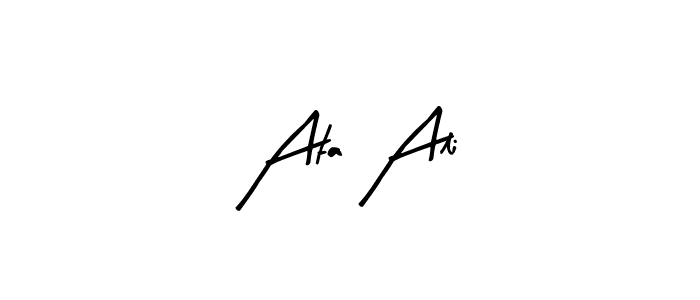 Create a beautiful signature design for name Ata Ali. With this signature (Arty Signature) fonts, you can make a handwritten signature for free. Ata Ali signature style 8 images and pictures png