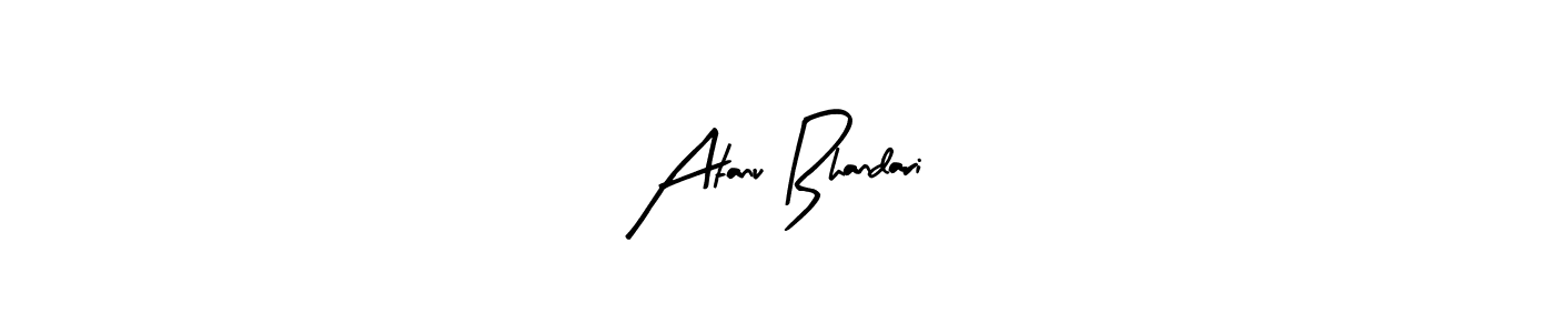 You can use this online signature creator to create a handwritten signature for the name Atanu Bhandari. This is the best online autograph maker. Atanu Bhandari signature style 8 images and pictures png